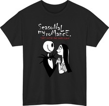 Seasonal My Romance T-Shirt Jack Skellington Sally Christmas Love Gift Tee Top