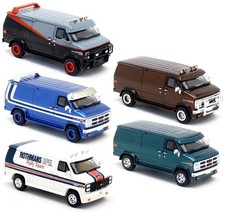 Brekina - Chevrolet C 20 GMC Vandura - USA Panel Van Truck Selection - 1:87 HO