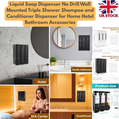 Triple wall mounted soap - wall,