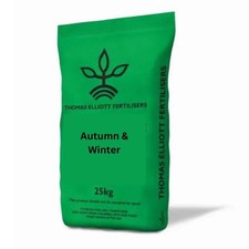 THOMAS ELLIOTT 3-6-8+4Fe+2MgO AUTUMN LAWN FEED FERTILISER COVERS 714M2 (25KG)
