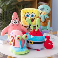 Spongebob Plush Toy Teddy Kids Cartoon Gift Soft Stuffed Doll Patrick Star Toys