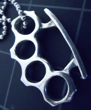 Brass Knuckles Necklace