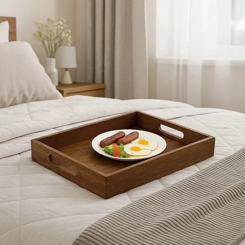 Rustic wooden serving tray - rustic,