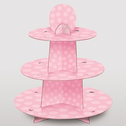 Pink cupcake stand - pink,