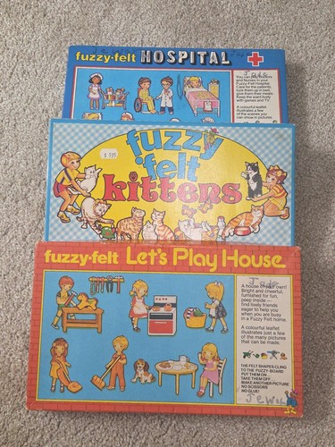 Vintage fuzzy felt - vintage, bundle