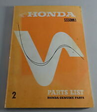 Spare Parts List / Parts Catalog Honda SS 50 MK1 Stand 1971