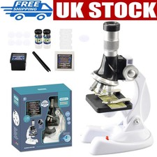 Kids 1200X HD Microscope Kit Beginner Set Science Educational Toy Home Gift