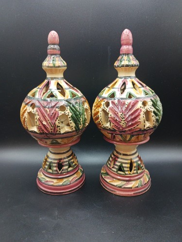 Pair hand painted - of,