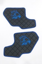 2 pcs. Set of door cards panels SCANIA R/S/P 2017+ TRUCK  black/blue eco leather