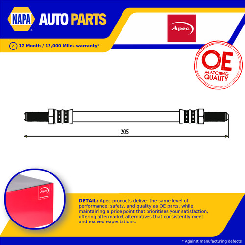 Brake hose fits austin mini - hose,