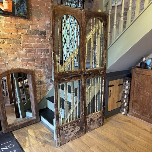 Pair vintage wooden door - pair,
