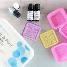 Easy Soap Making Kit - Melt & Pour with Fragrances Colour & Moulds