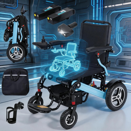 Foldable electric wheelchair - electric,