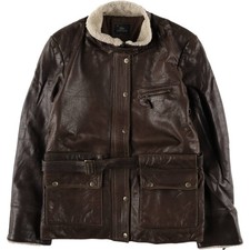 Vintage Lacoste padded leather blouson jacket size 38 (equivalent to women's L)