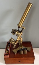 Unusual Antique Cased “Travelling Microscope” Outfit Circa 1840.