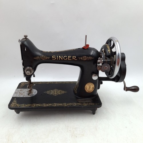 Singer hand crank sewing - singer,