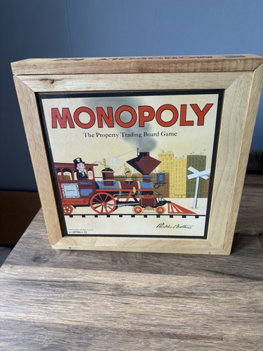 Monopoly nostalgia wooden box - monopoly,