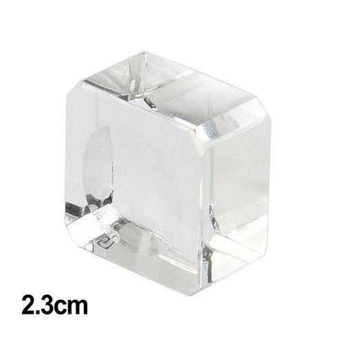 Clear glass ball square dimple - glass,