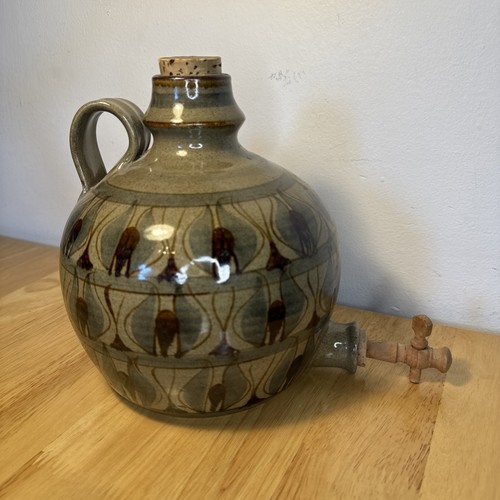 Studio pottery stoneware green - stoneware,