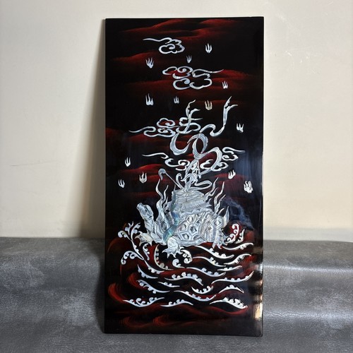 Large lacquered wall - lacquered, plaque
