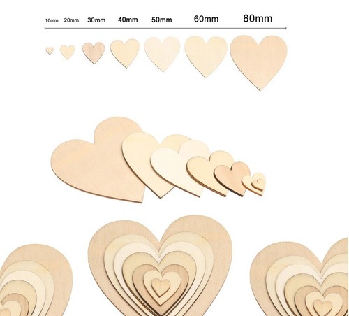 Wooden hearts shape - hearts, craft