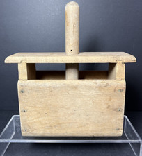 Vtg. Handmade Wood Butter