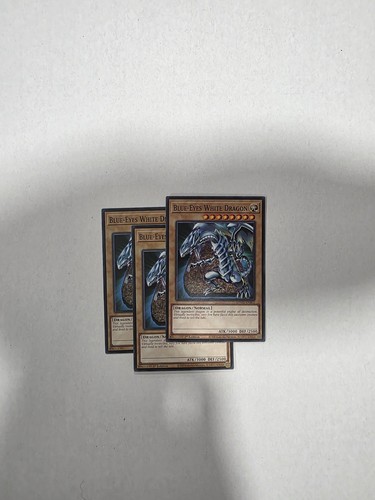 Blue eyes white dragon - blue-eyes, x3