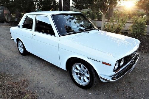 1969 datsun 510 white 24x36 - 1969, |