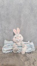 Disney Store Bambi Thumper Rabbit Blue striped Roll Up Comforter Blanket Plush
