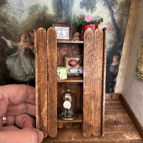Handmade wooden dolls house - wooden,