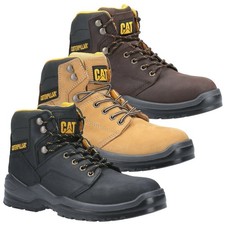 Mens Caterpillar Striver Safety Steel Toe/Midsole S3 Work Boots Sizes 4 to 13