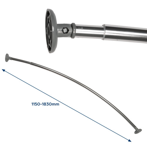 Croydex circle end telescopic - croydex,