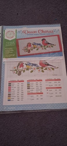 Cross stitch card kit - kit,