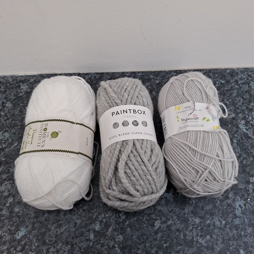 Grey white wool - grey, &