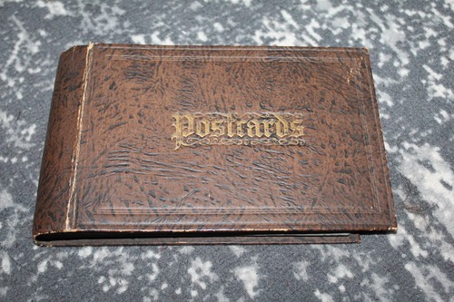 Antique postcard album - postcard,