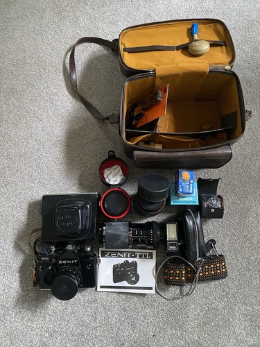 Vintage zenit ttl camera - vintage,