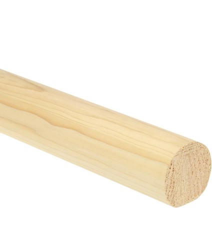 Pine 45mm mopstick - pine,