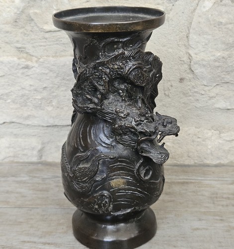 Antique japanese bronze - antique, dragon