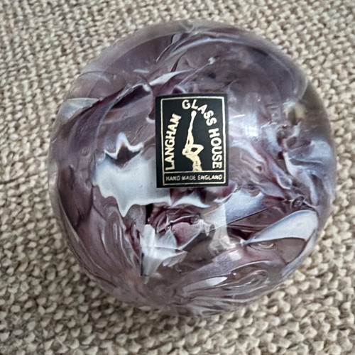 Glass paperweight 696g langham - glass,