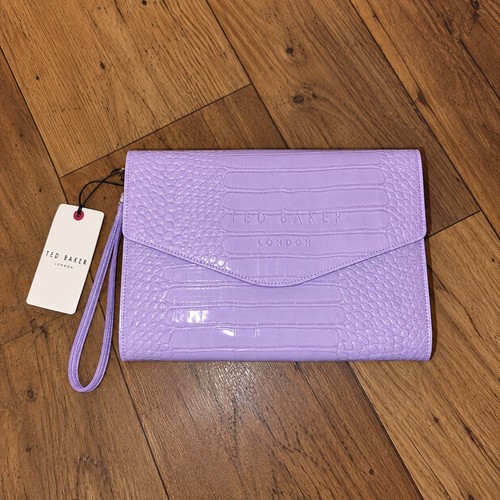 Ted baker lilac croc - croc, effect