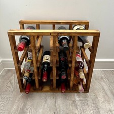 Rustic Wine Rack Handcrafted