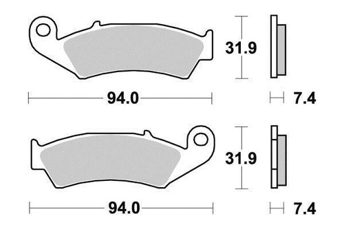 Set quality front - 2, brake