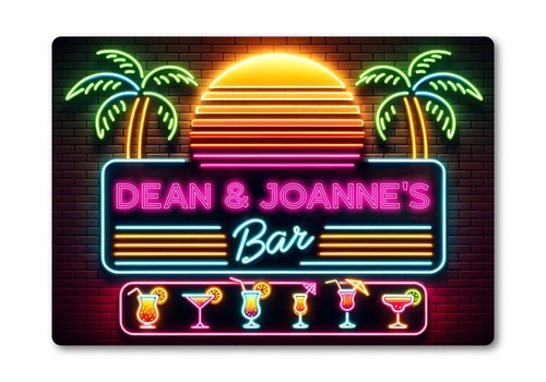 Personalised bar sign metal - sign,