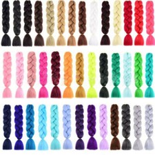 Kanekalon Jumbo Braid Hair Extensions Dreads Box Braids -Different Colours