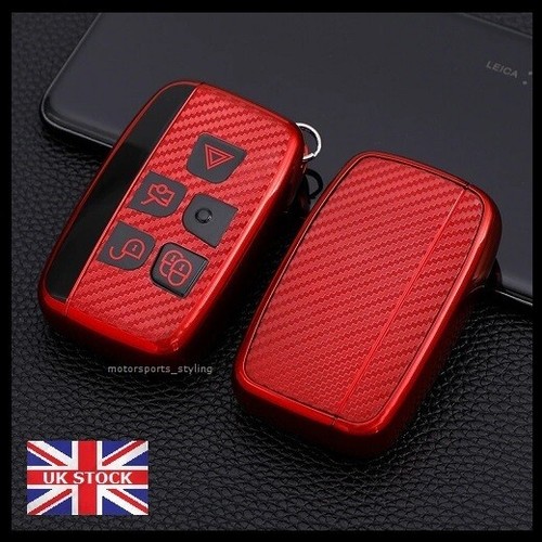 Red carbon fiber remote key - red,