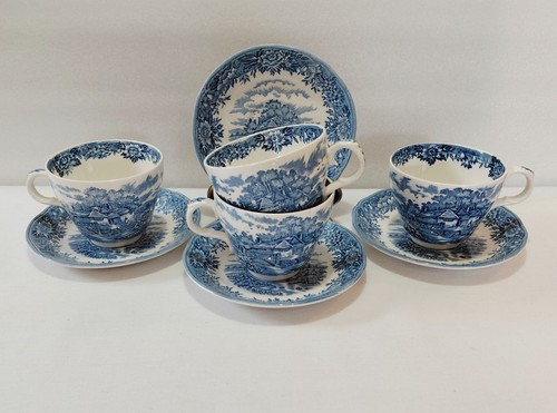 Salem cup and saucers - and, 6