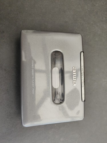 Aiwa grey walkman px547 - aiwa, walkman,
