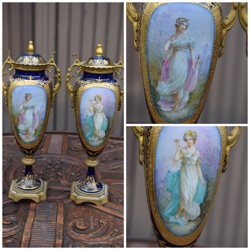 Pair antique 19thc - pair,