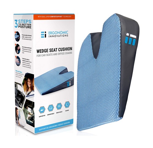 Premium wedge car seat cushion - premium,