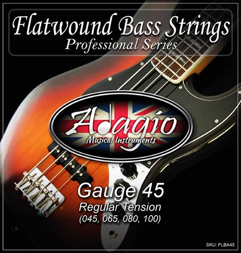 Flatwound bass guitar - flatwound, strings